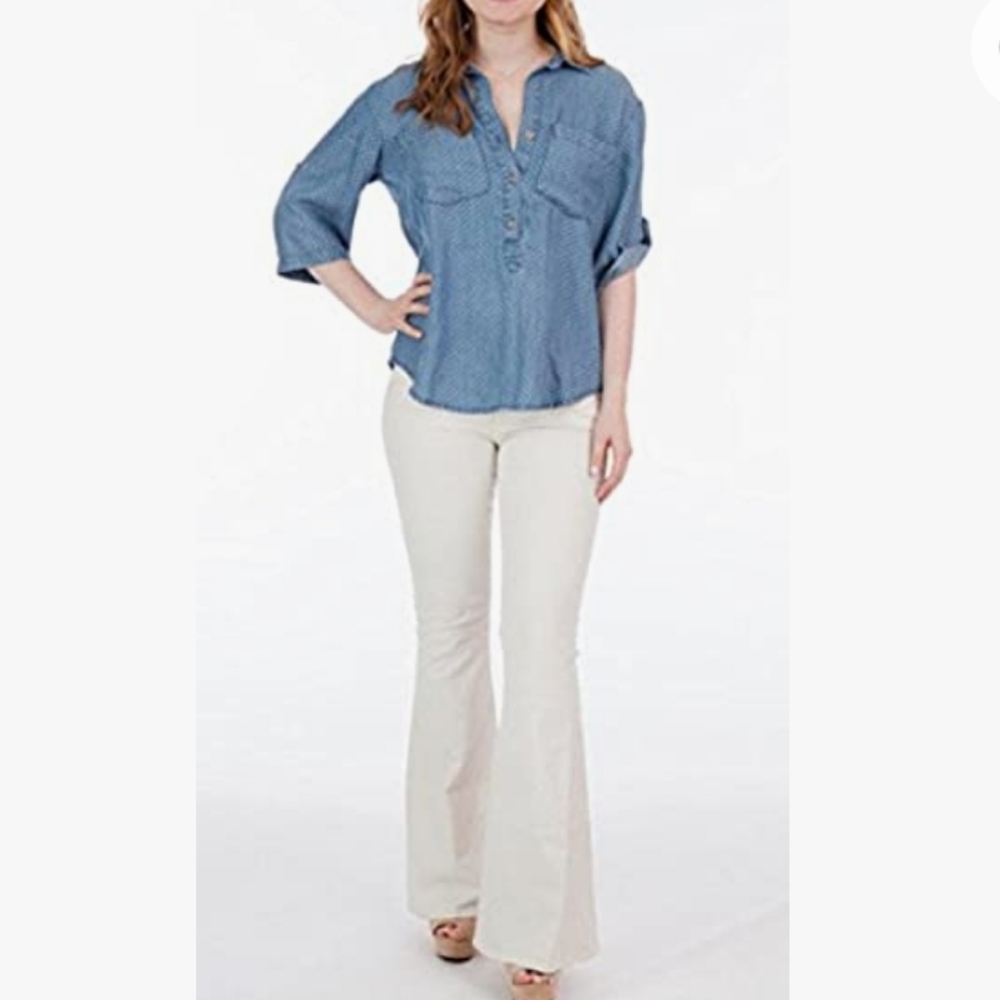 Cloth & Stone popover Chambray shirt